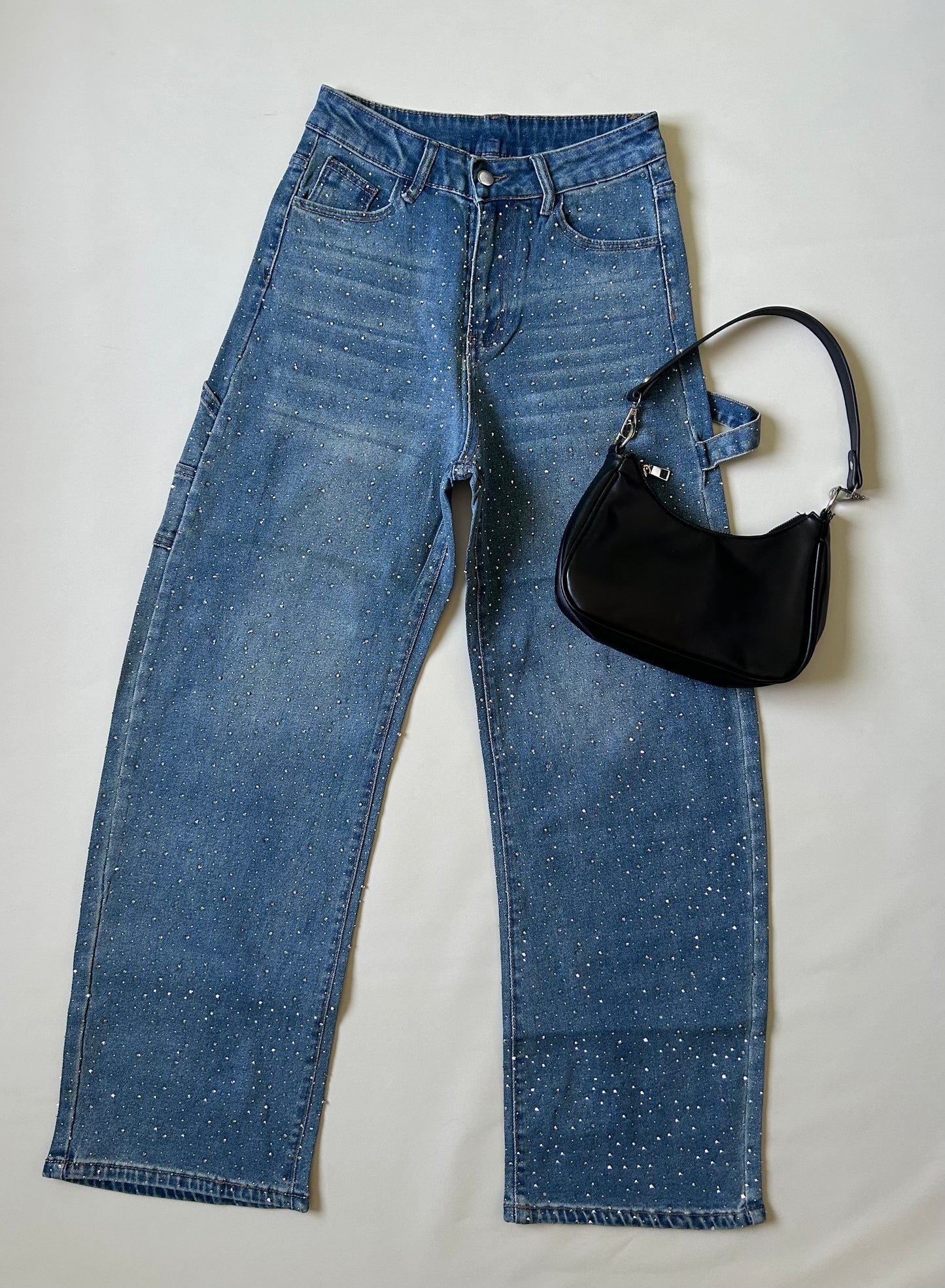 Baggy azul brillos