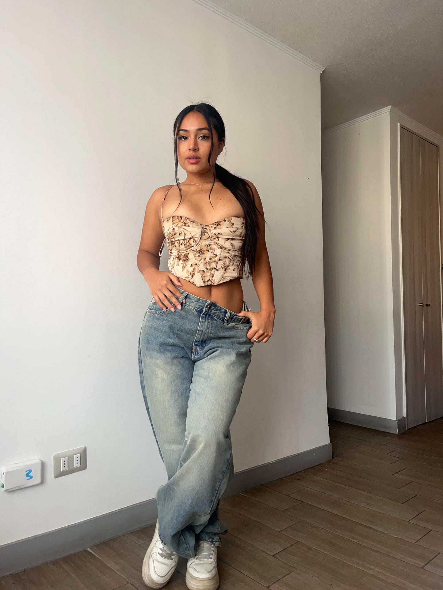 Baggy jeans celeste