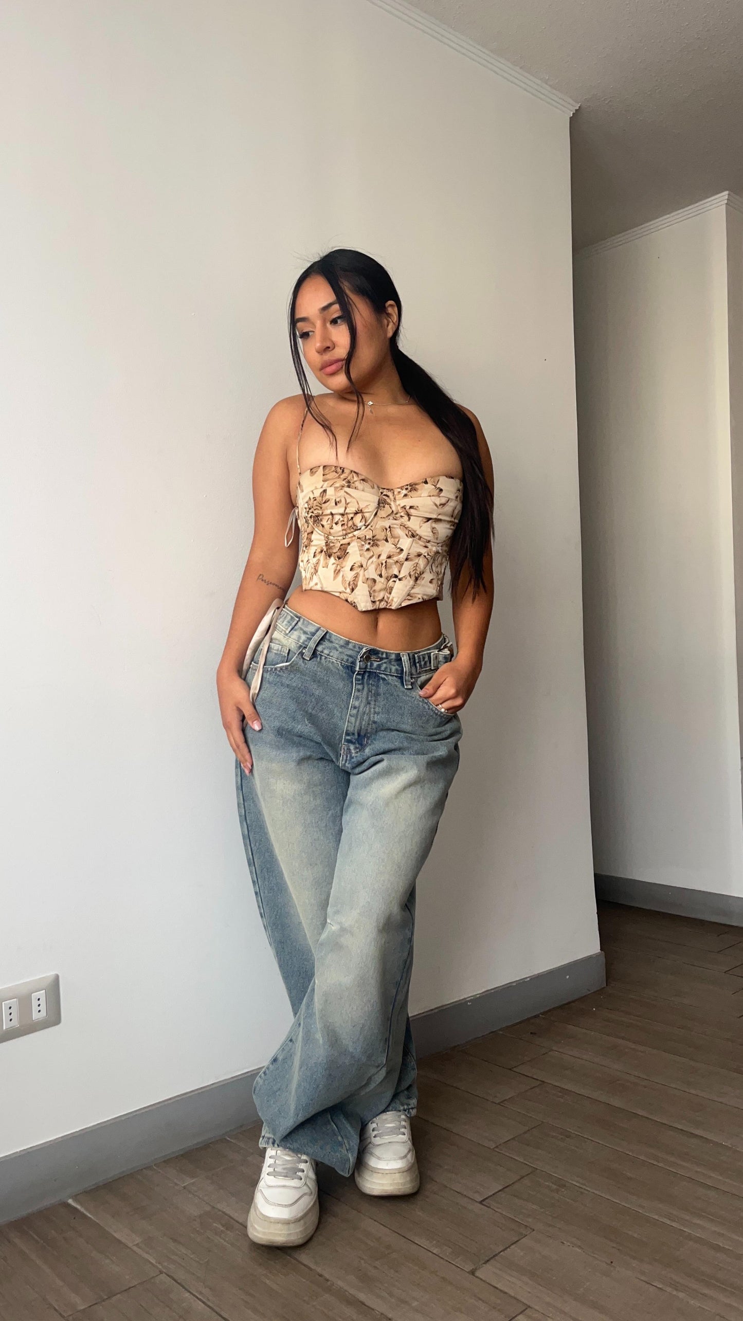 Baggy jeans celeste