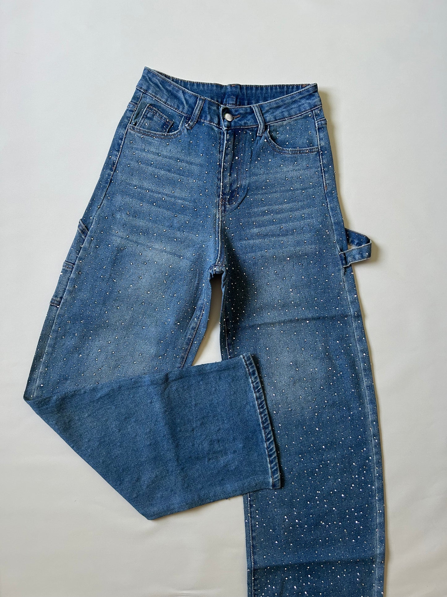 Baggy azul brillos