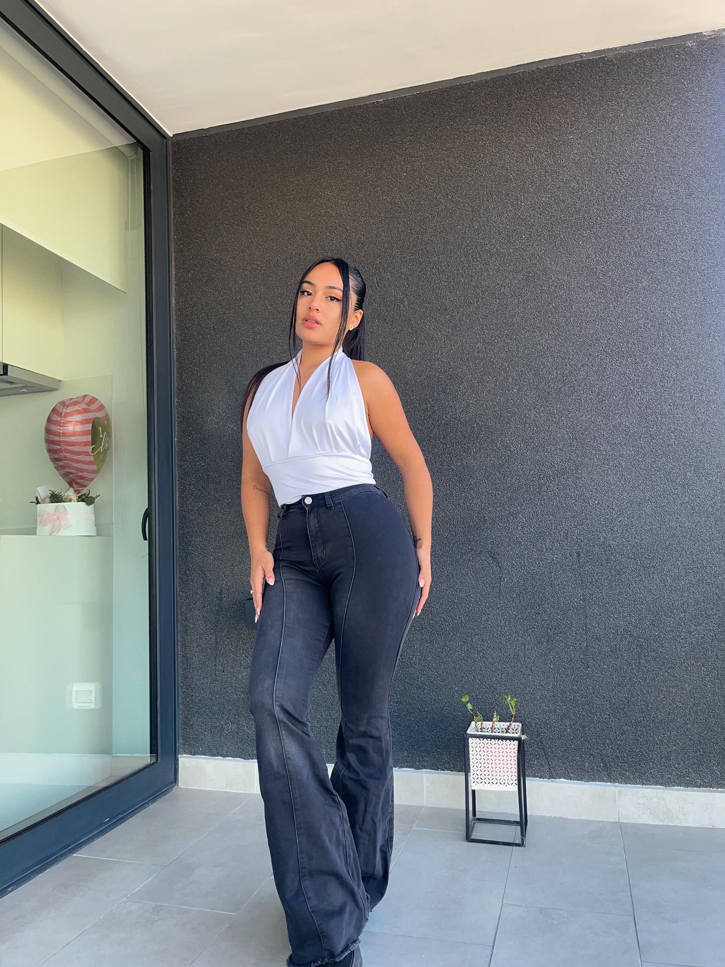Flare jeans Gina Negro