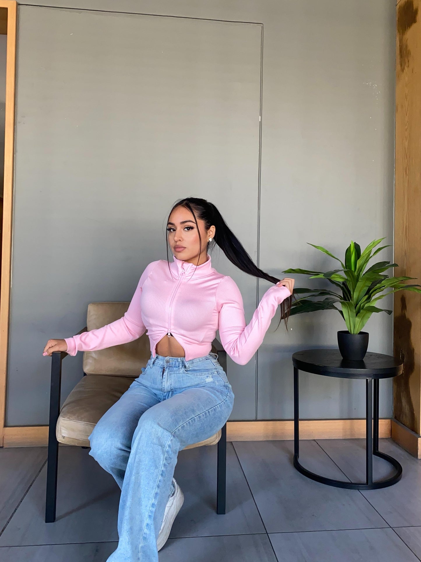 Jeans straight celeste