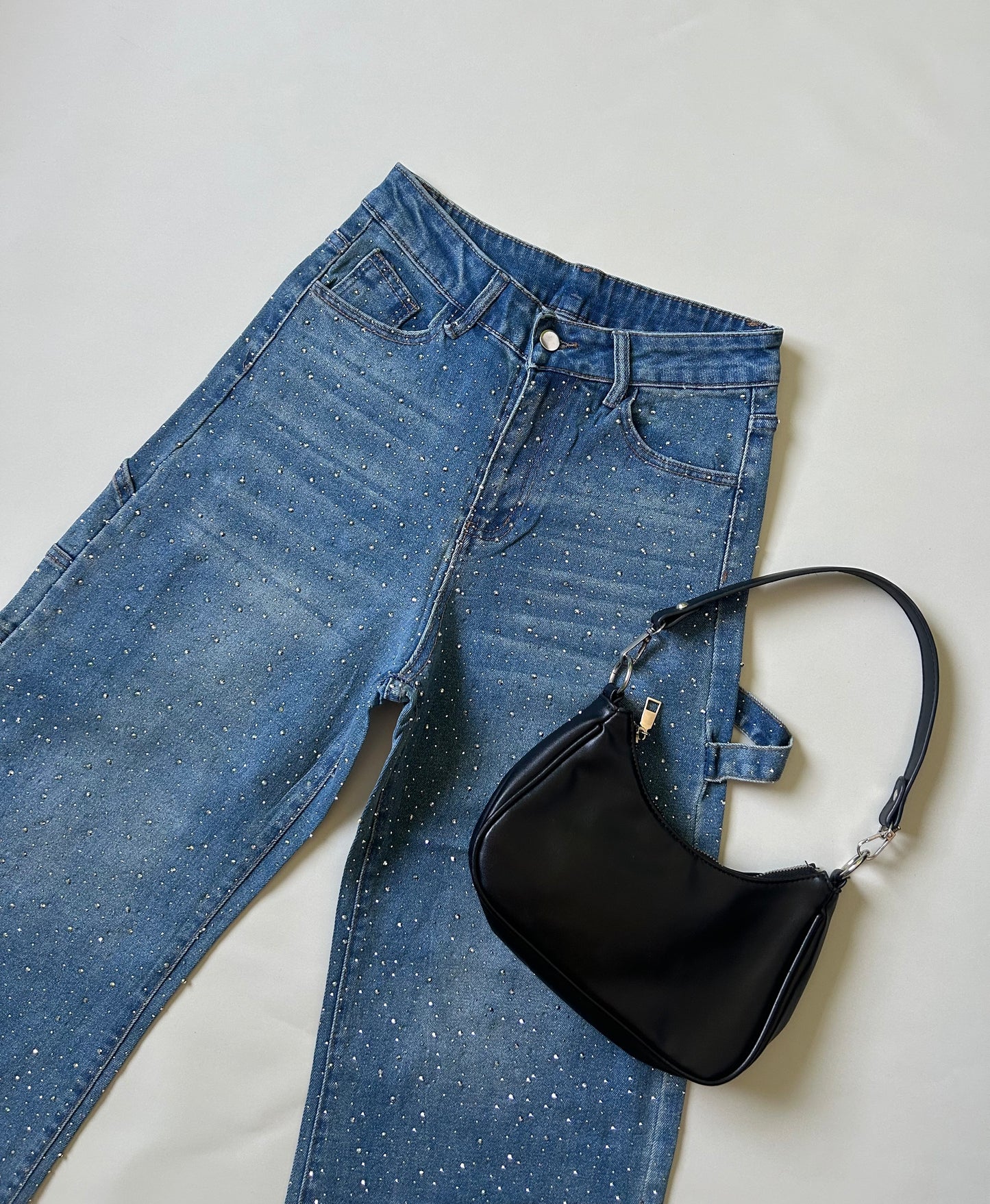 Baggy azul brillos