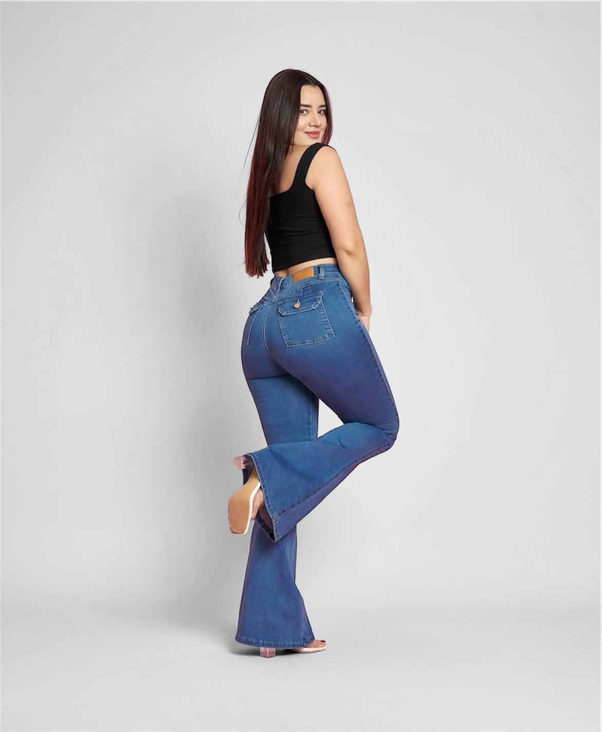 Flare jeans Zoe azul