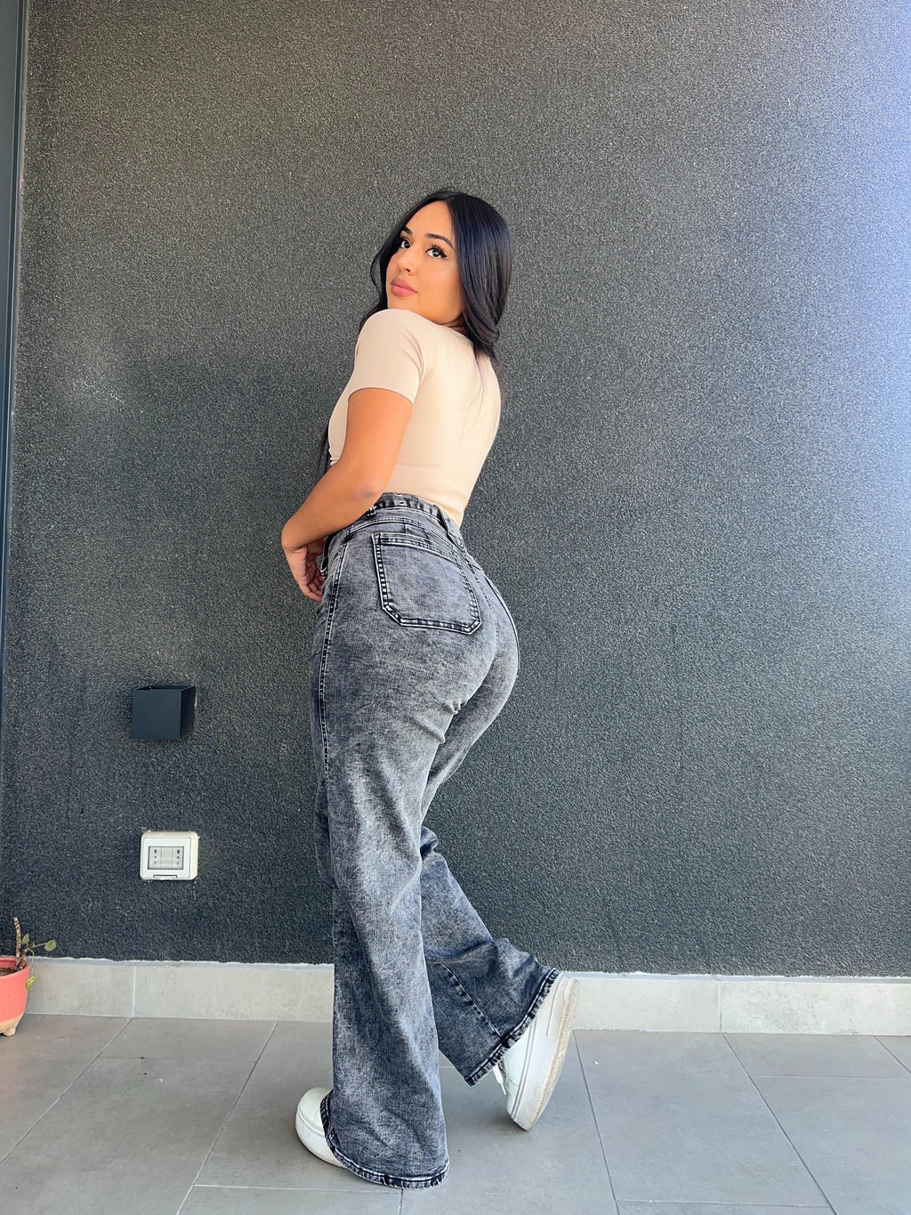Wide leg cinturón