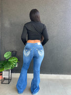 Flare jeans Y2K Azul