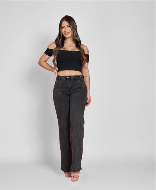 Wide leg grafito
