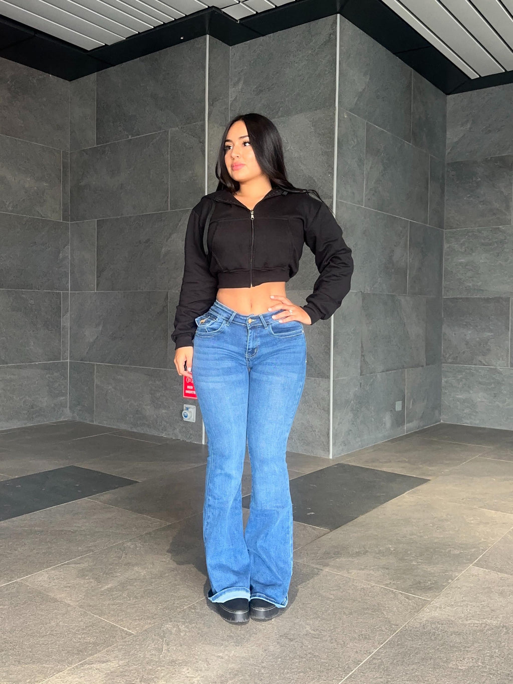 Flare jeans low rise