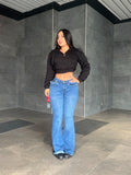 Flare jeans low rise