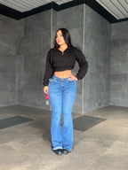 Flare jeans low rise