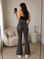 Flare jeans Asia grafito