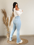Flare jeans sky