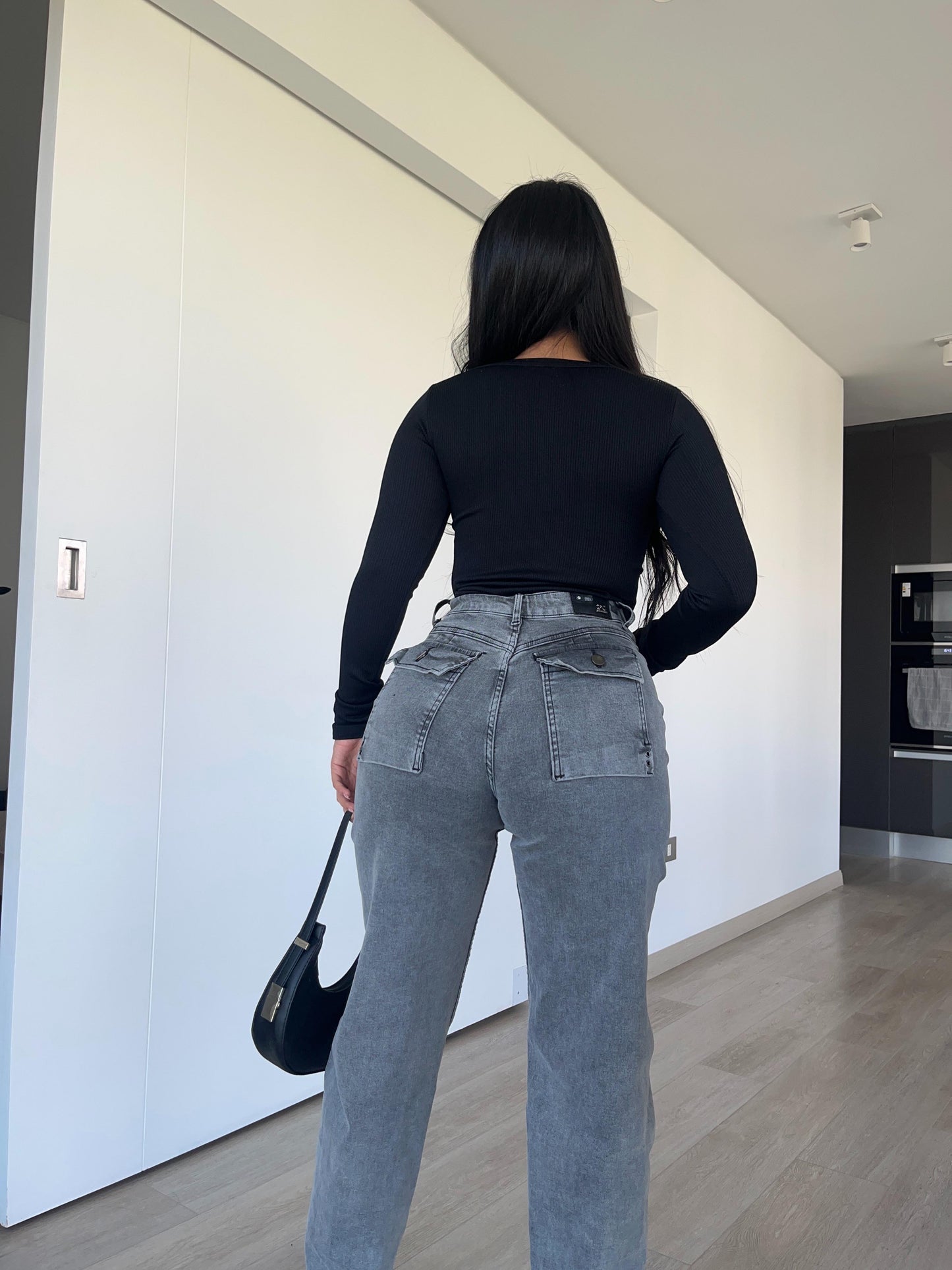 Baggy jeans Diana gris