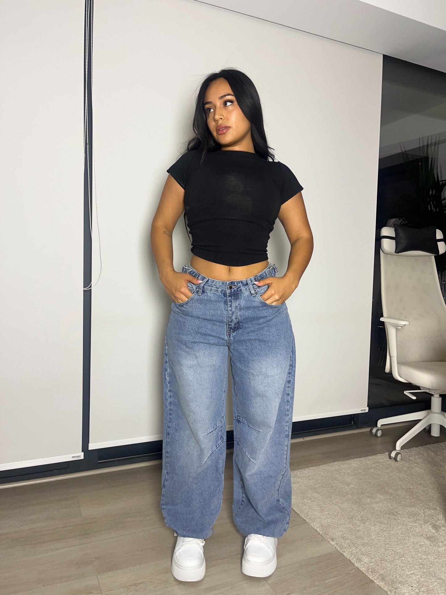 Baggy jeans Italia celeste