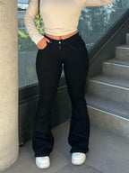 Flare jeans Y2K negro
