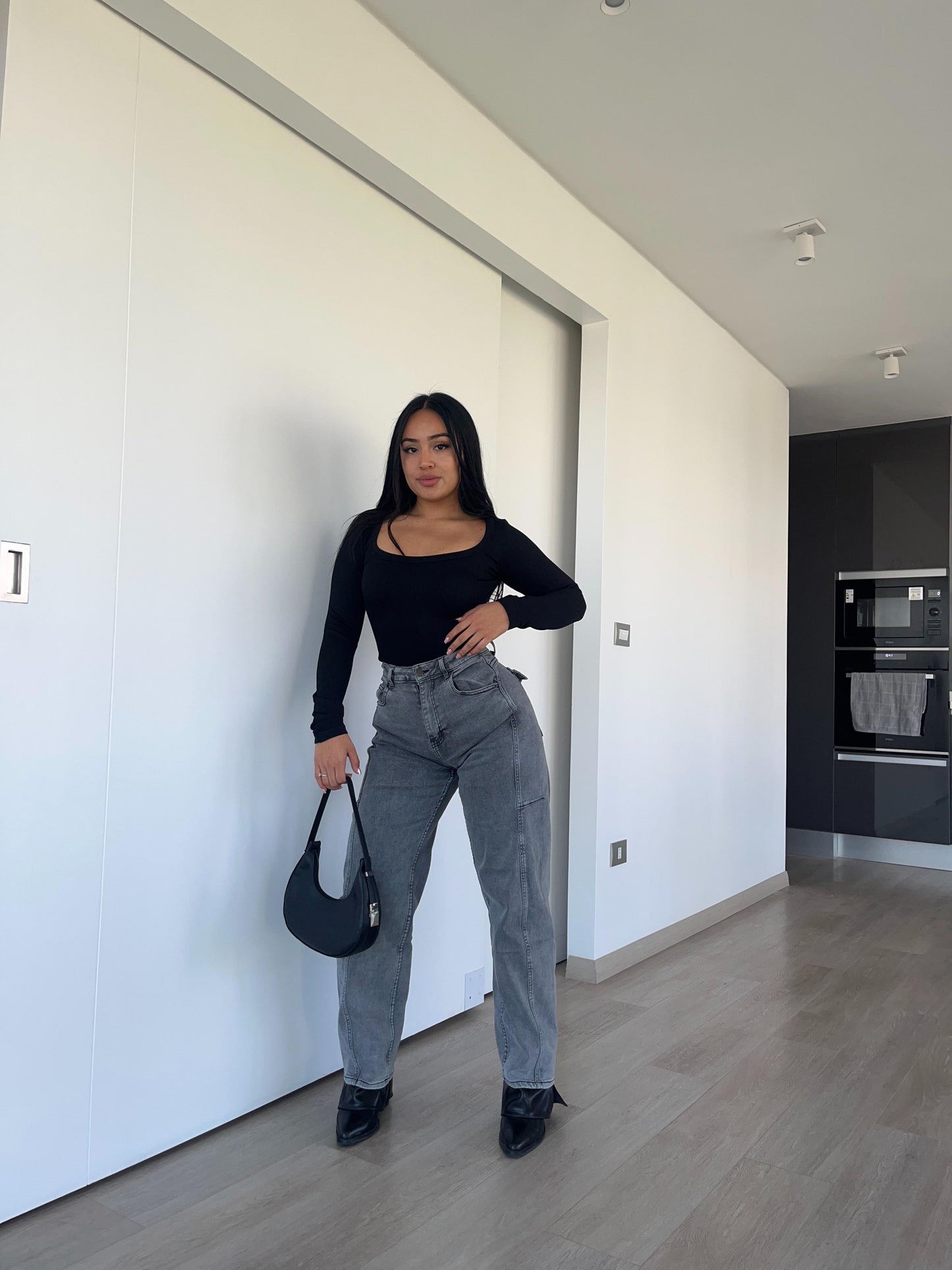 Baggy jeans Diana gris