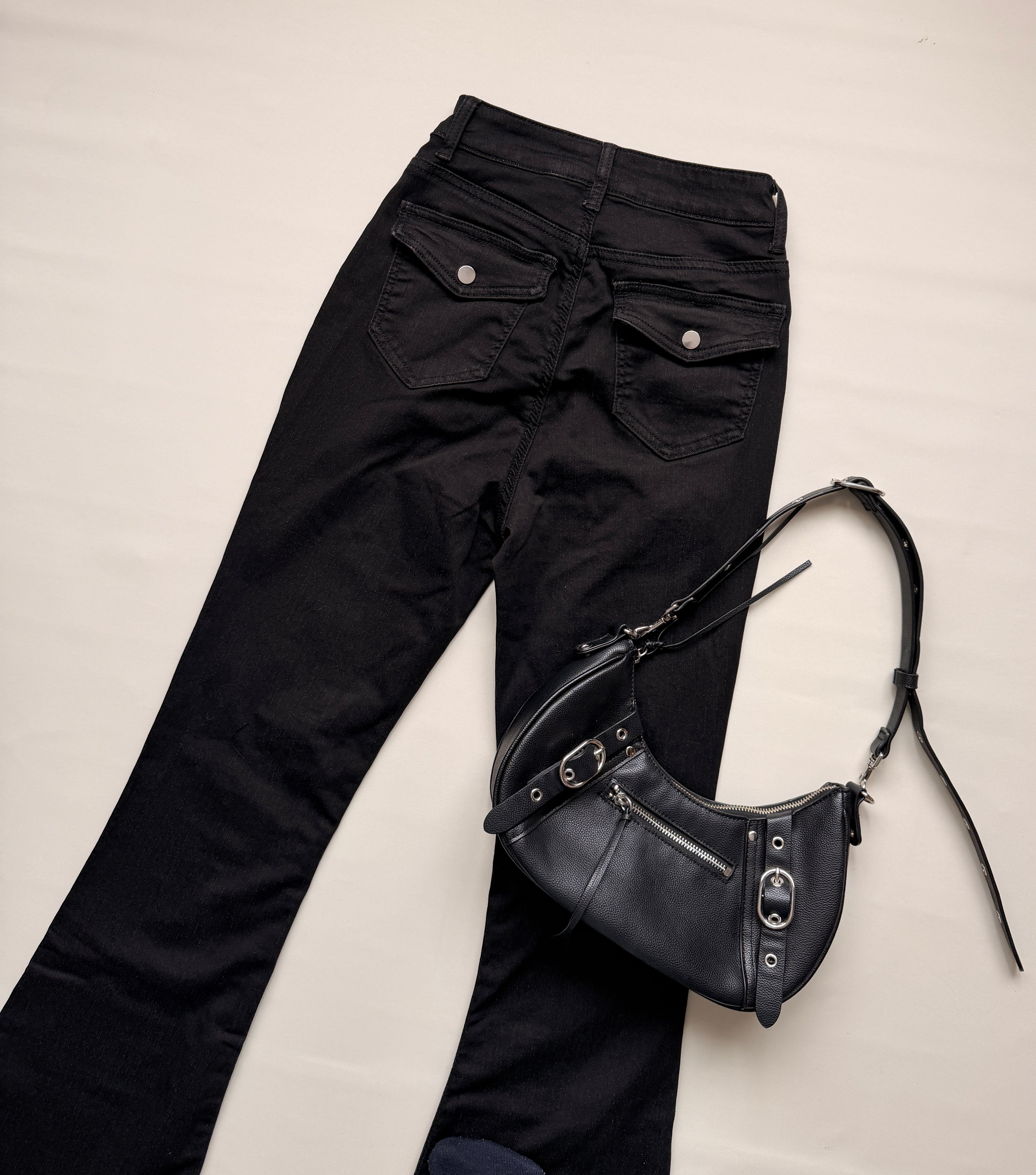 Flare jeans negro Grecia