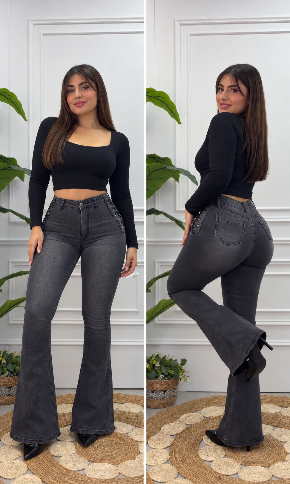 Flare trenzado faja