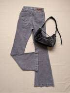 Flare jeans gris