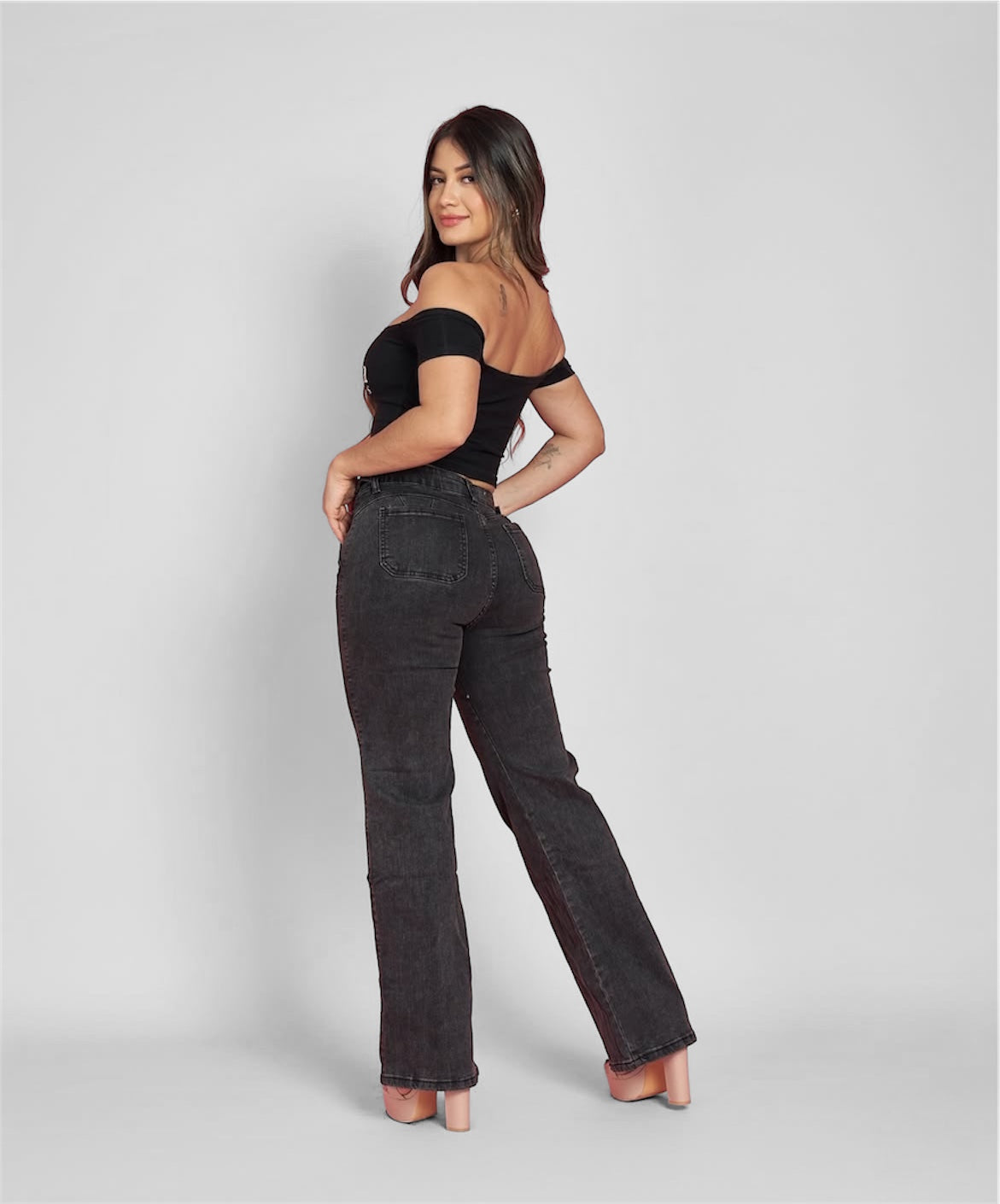 Wide leg grafito