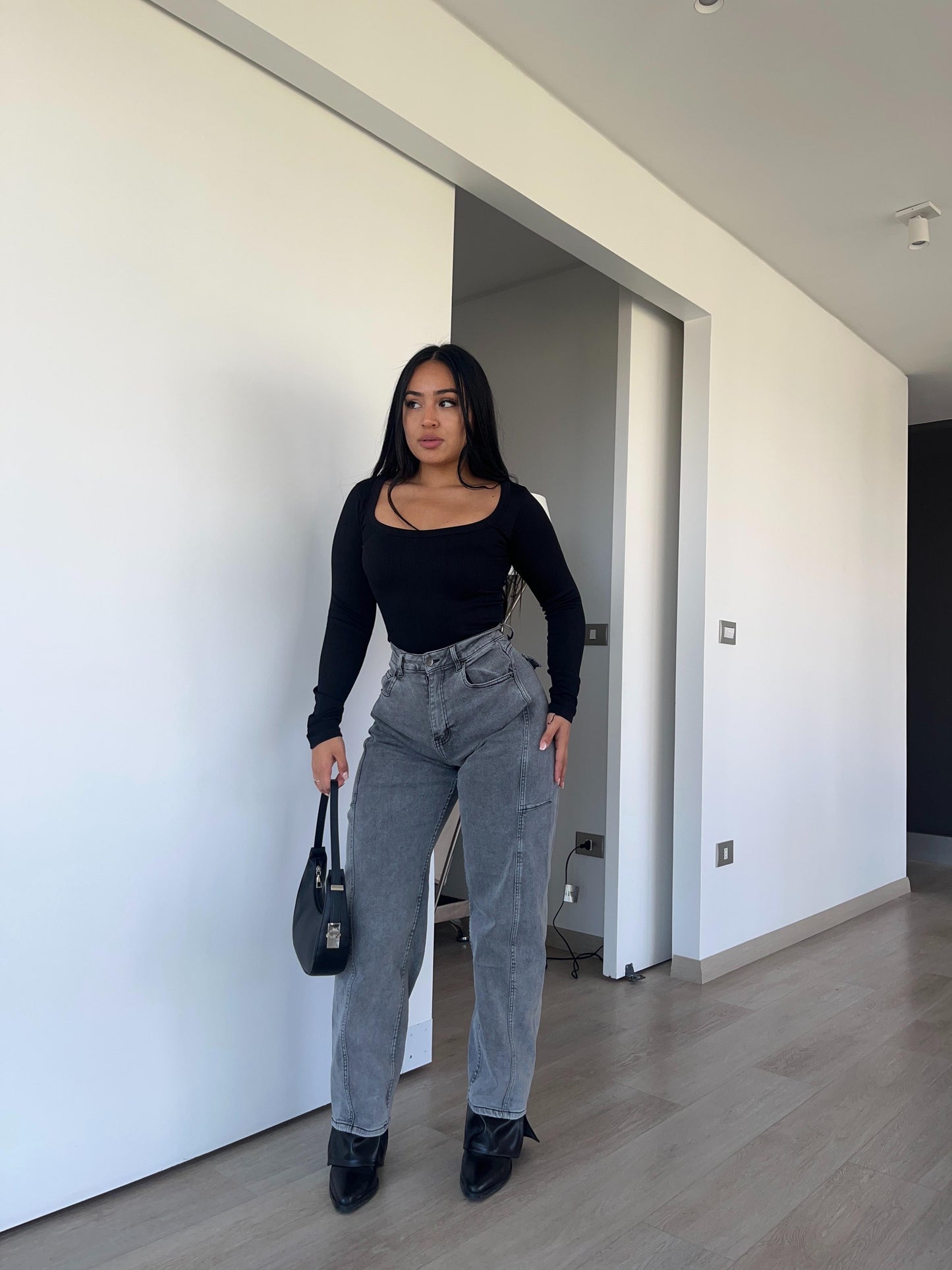 Baggy jeans Diana gris