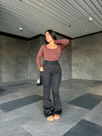 Flare jeans negro Grecia