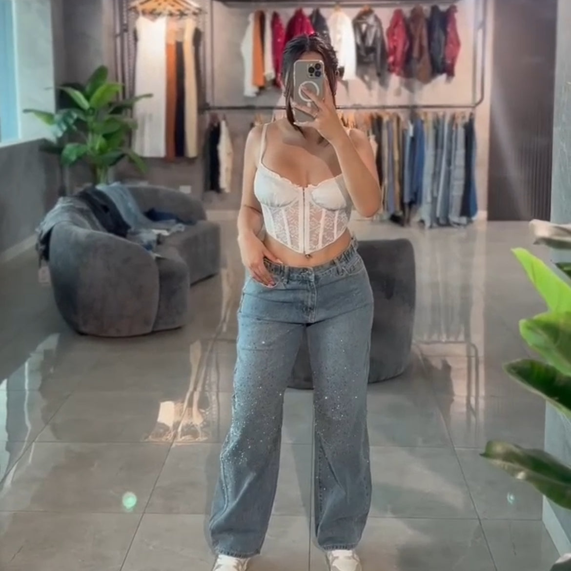 Baggy Italia brillos