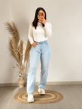 Jeans straight celeste