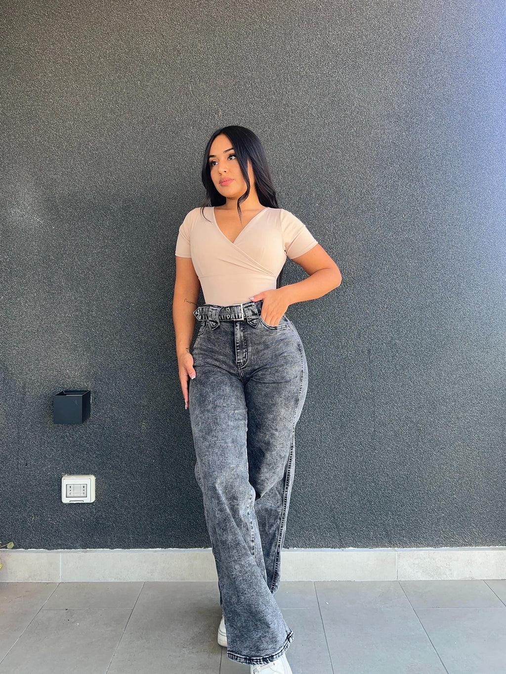 Wide leg cinturón