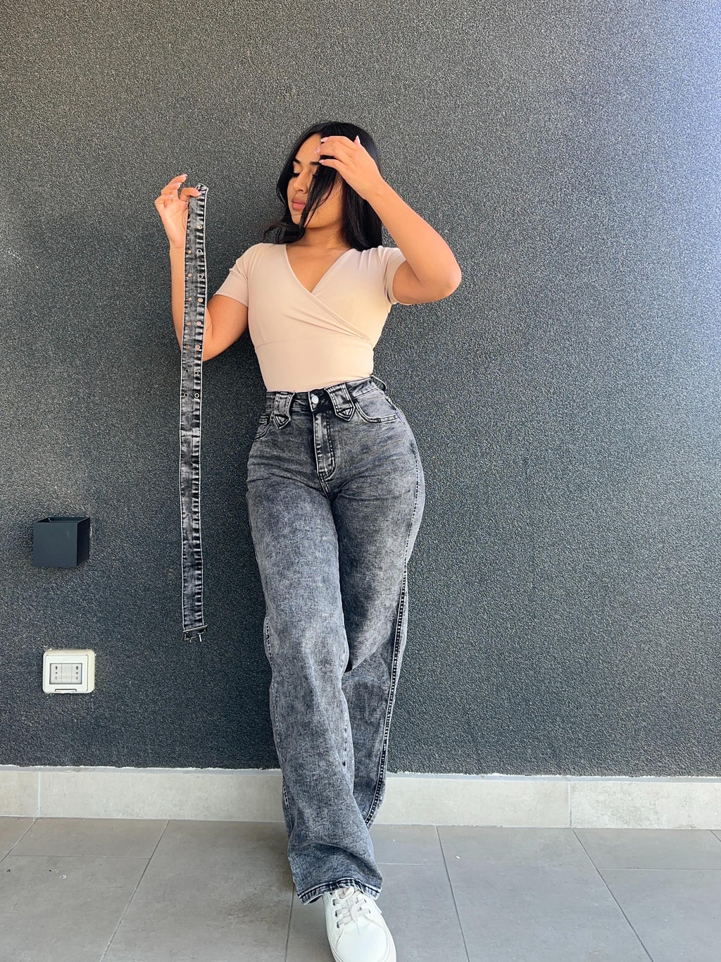 Wide leg cinturón