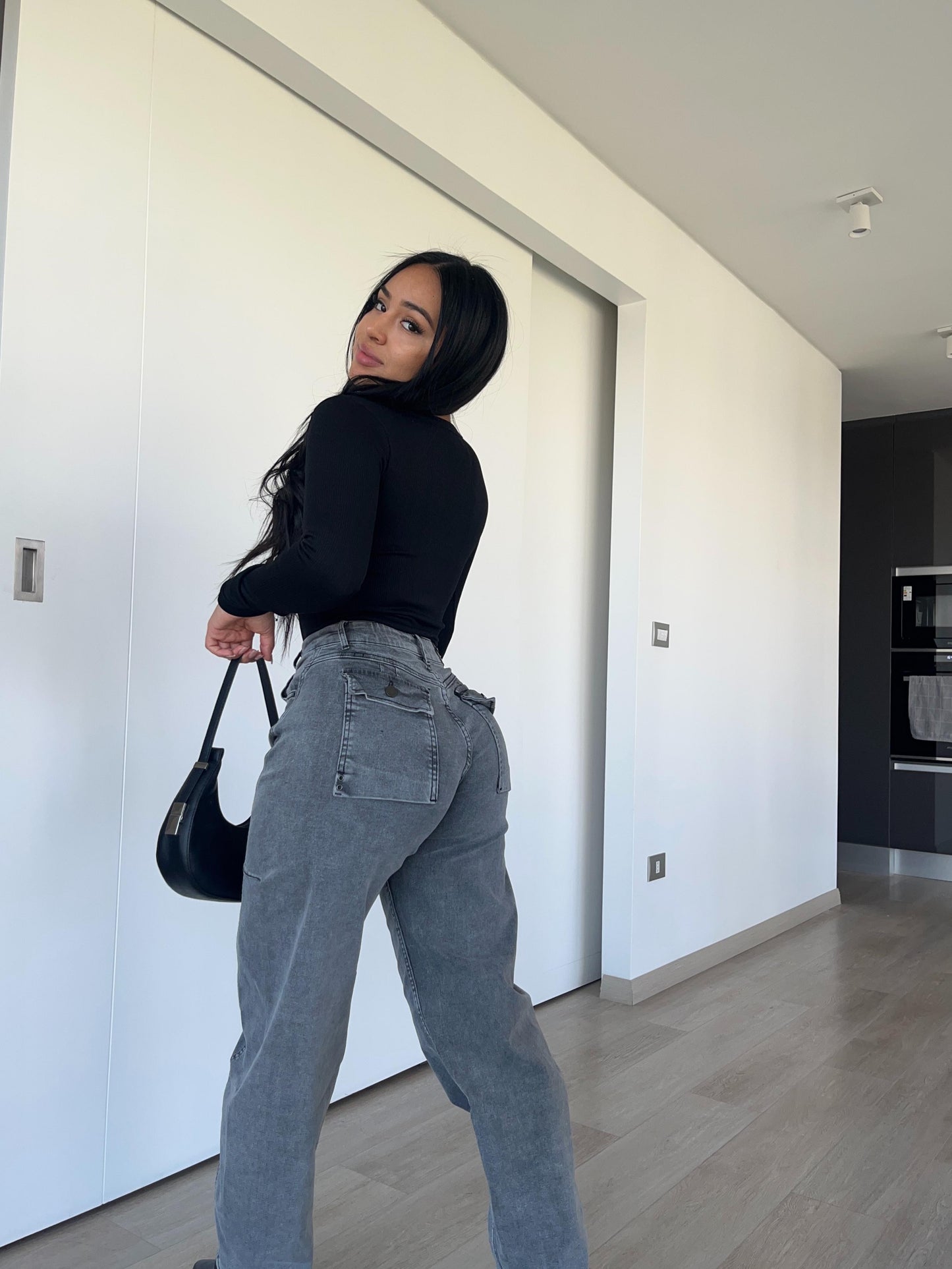 Baggy jeans Diana gris