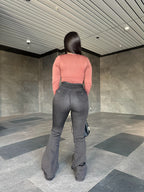Flare jeans negro Grecia