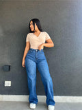 Wide leg azul