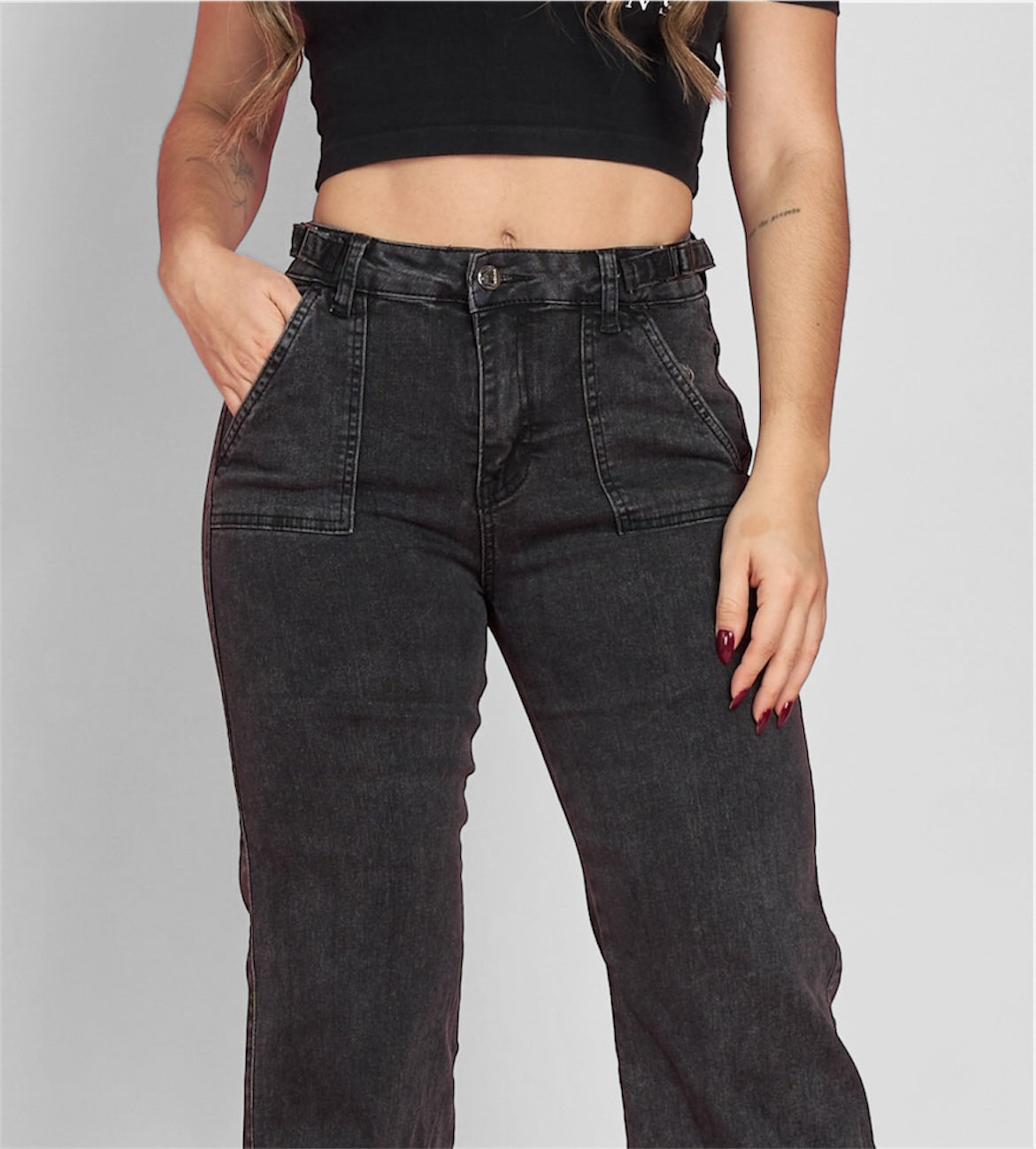 Wide leg grafito