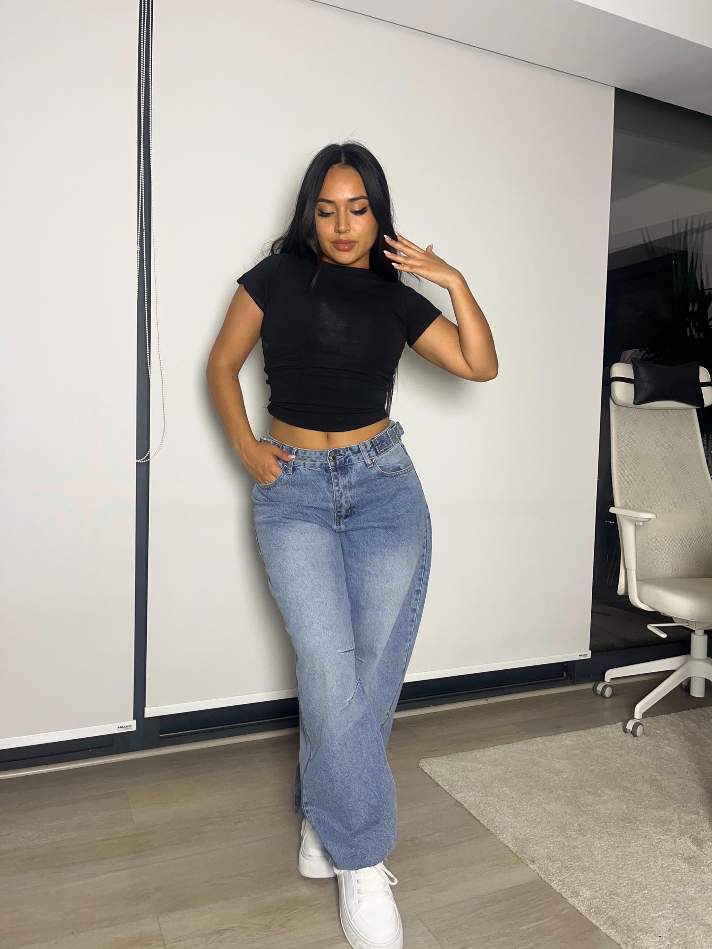 Baggy jeans Italia celeste