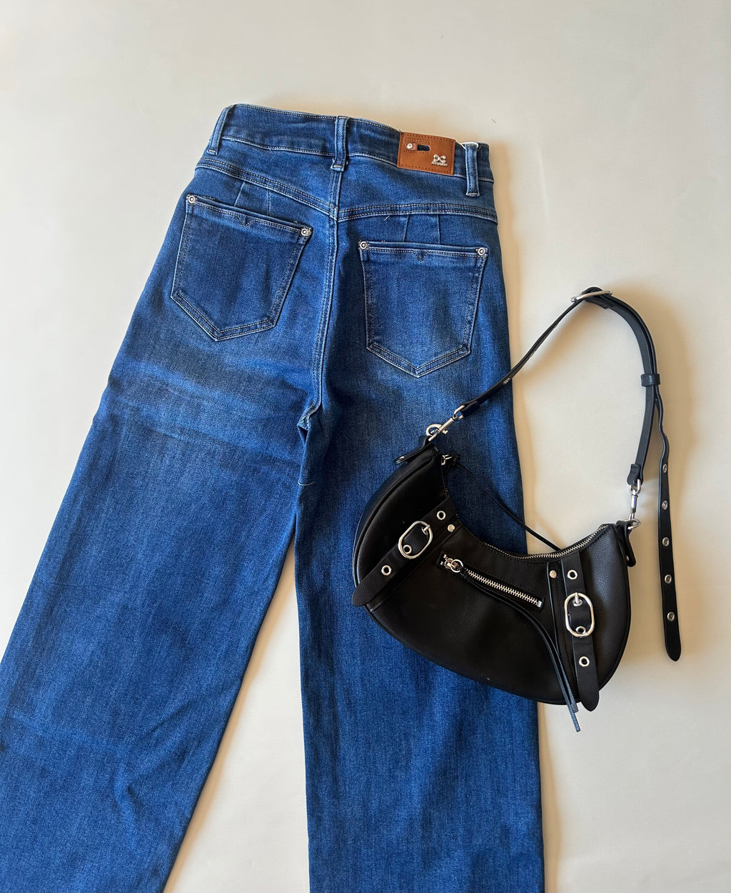 Wide leg azul
