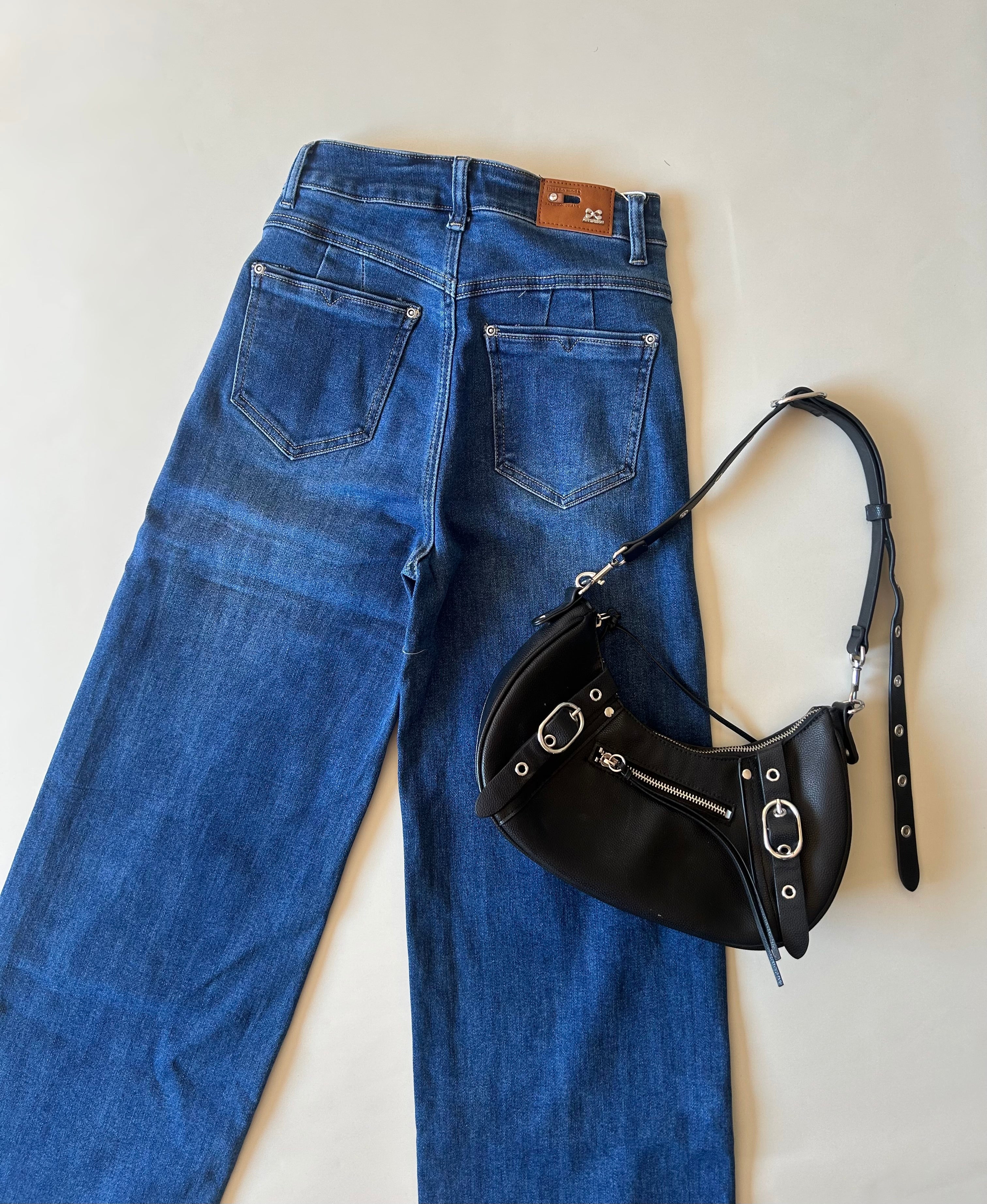 Wide leg azul