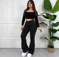Flare negro lineal