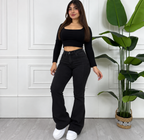 Flare negro lineal