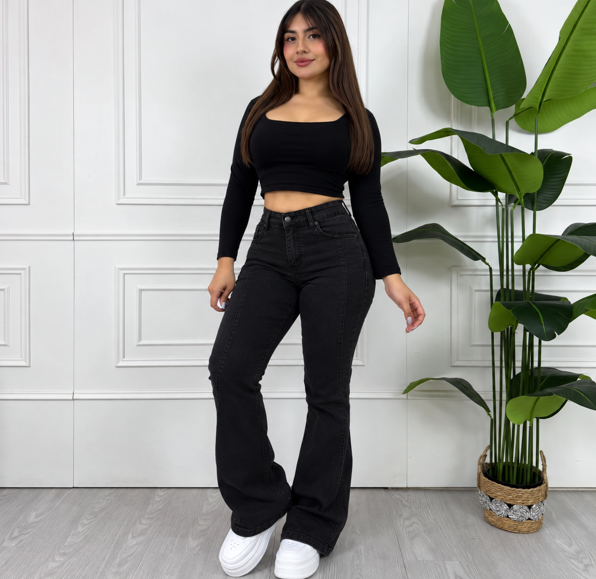 Flare negro lineal