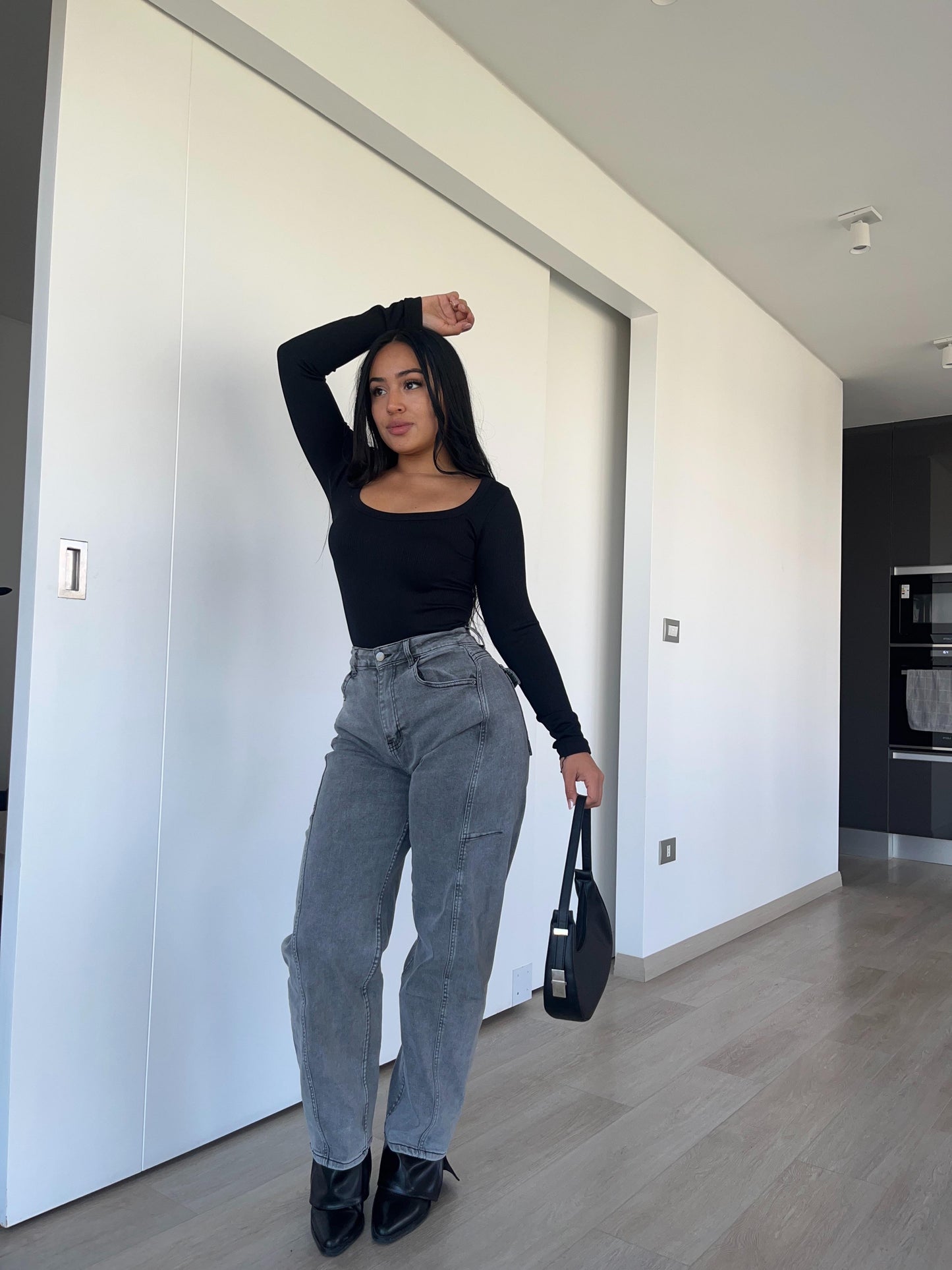 Baggy jeans Diana gris