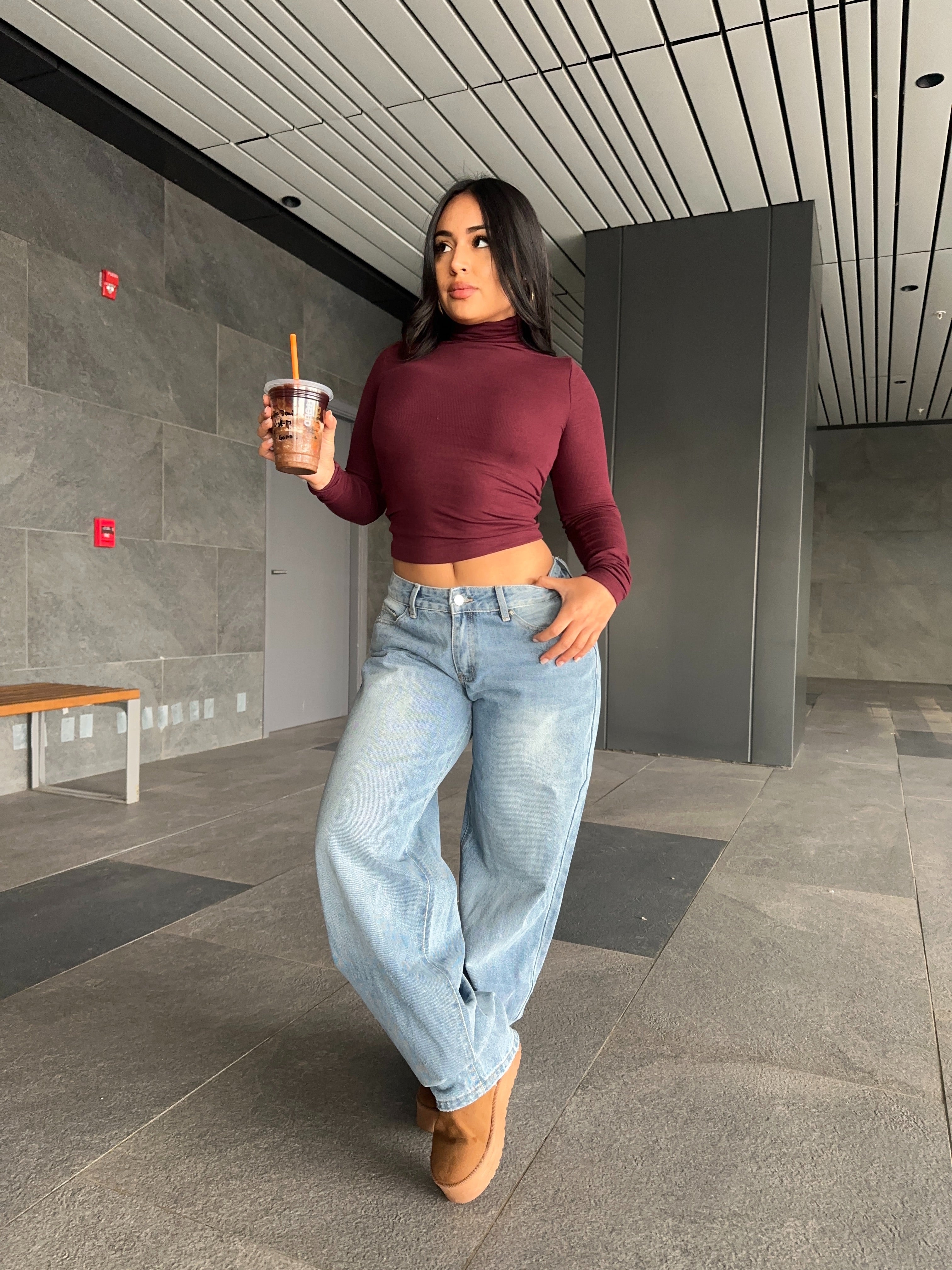 Jeans low rise 00’s celeste