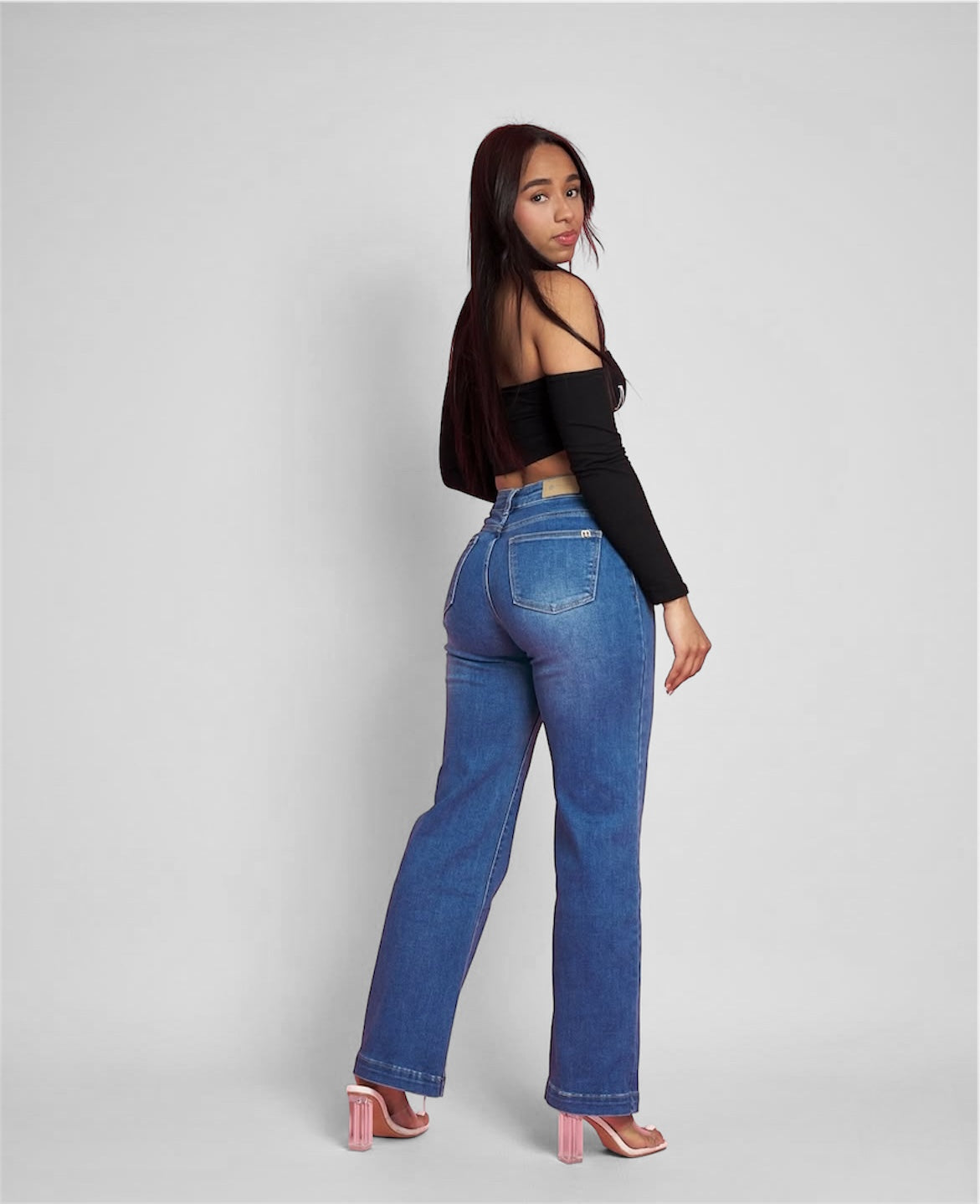 Wide leg azul