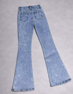 Flare jeans brillos