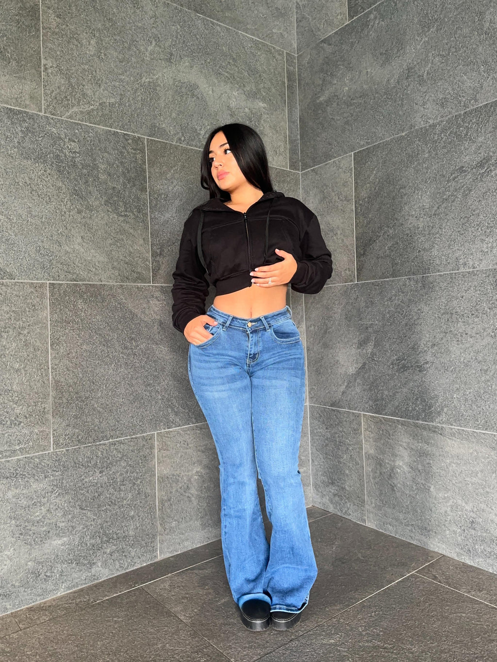 Flare jeans low rise