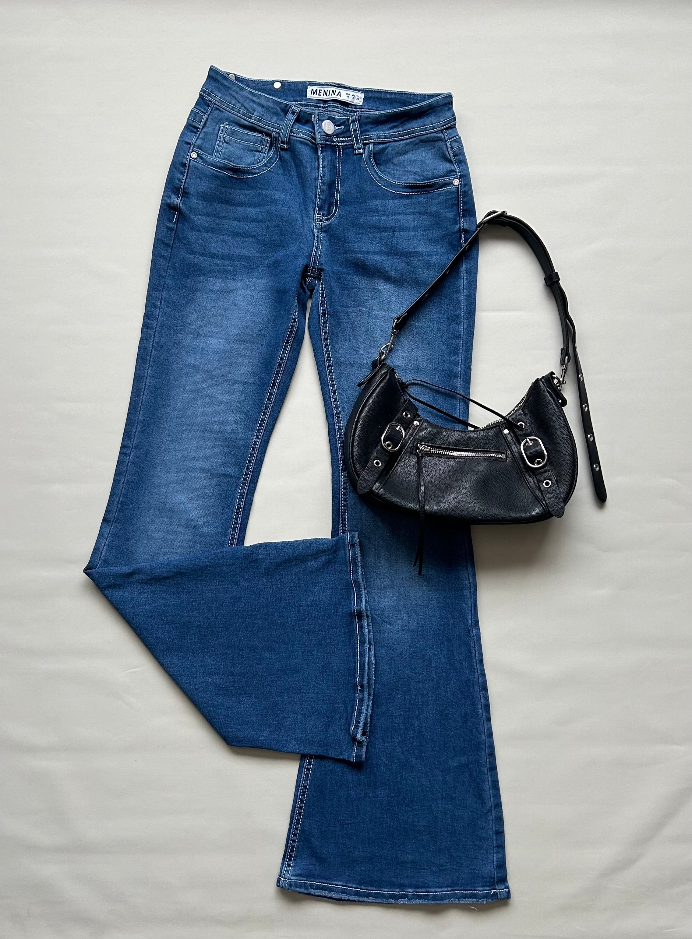 Flare jeans Y2K Azul