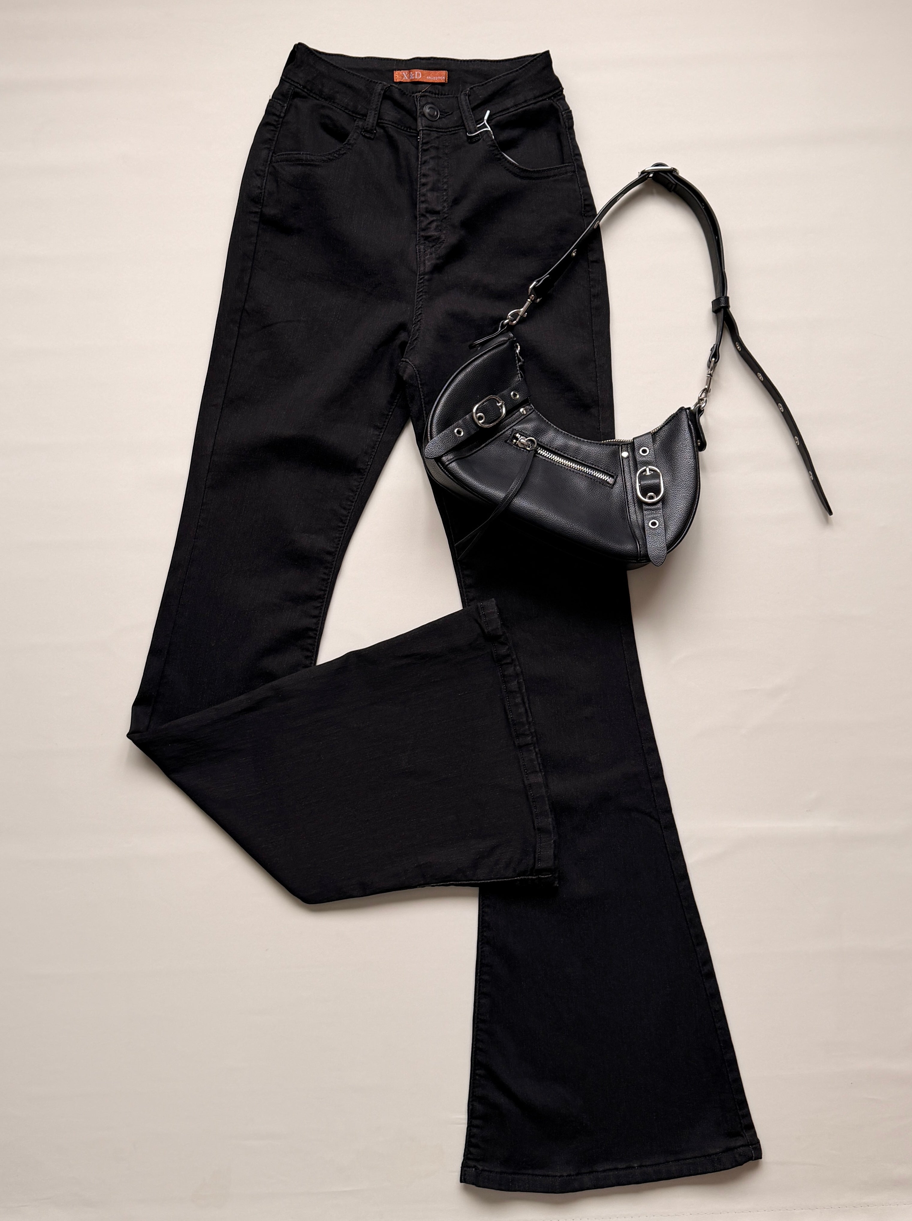 Flare jeans negro Grecia