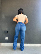 Wide leg azul