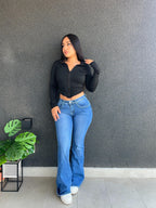 Flare jeans Y2K Azul