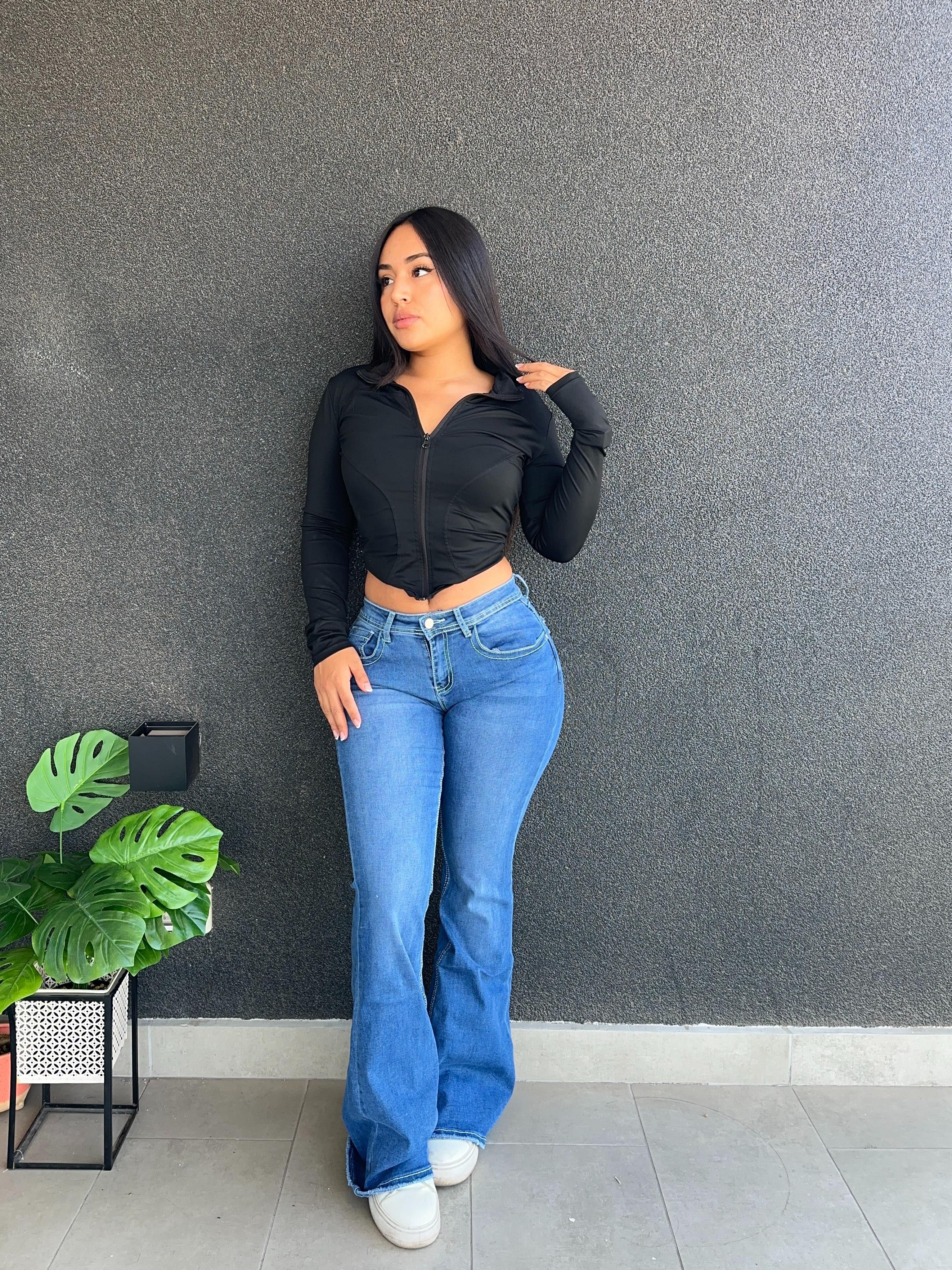 Flare jeans Y2K Azul